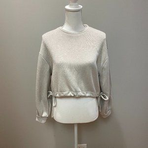 Zara Oatmeal Knit Sweatshirt
